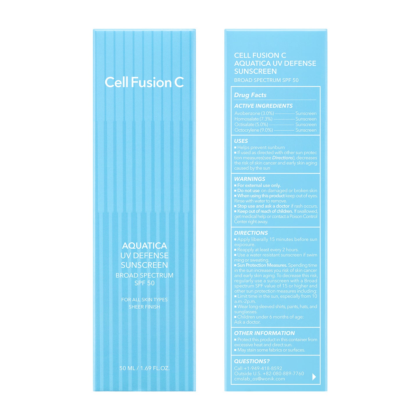 Aquatica UV Defense Sunscreen — 50ml + 50ml